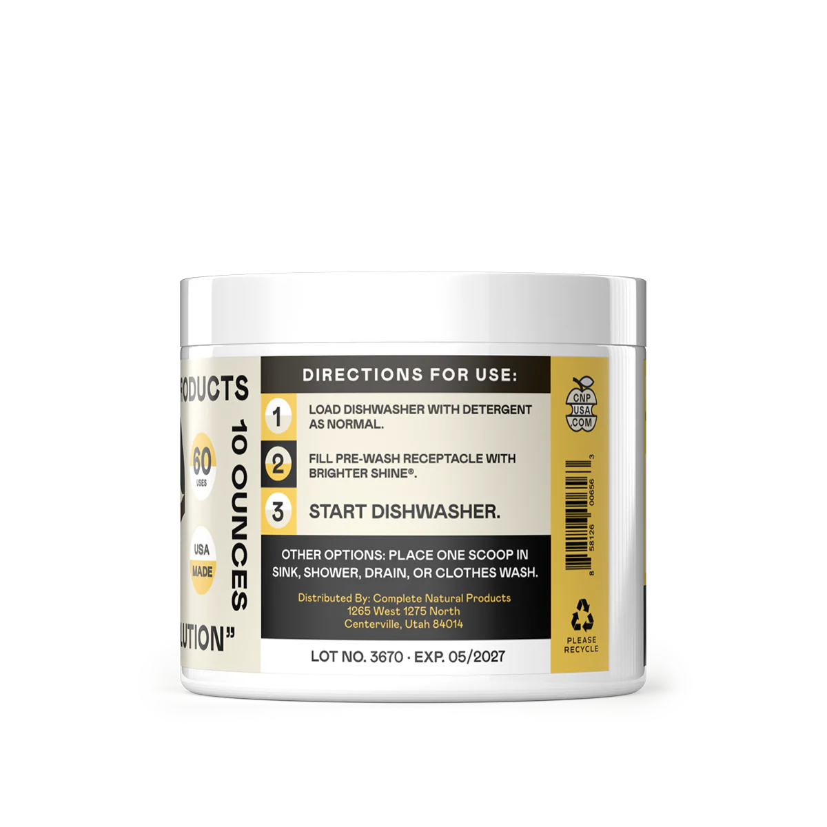 Brighter Shine - Natural Dishwasher Additive & Hard Water Cleaner - Image 3