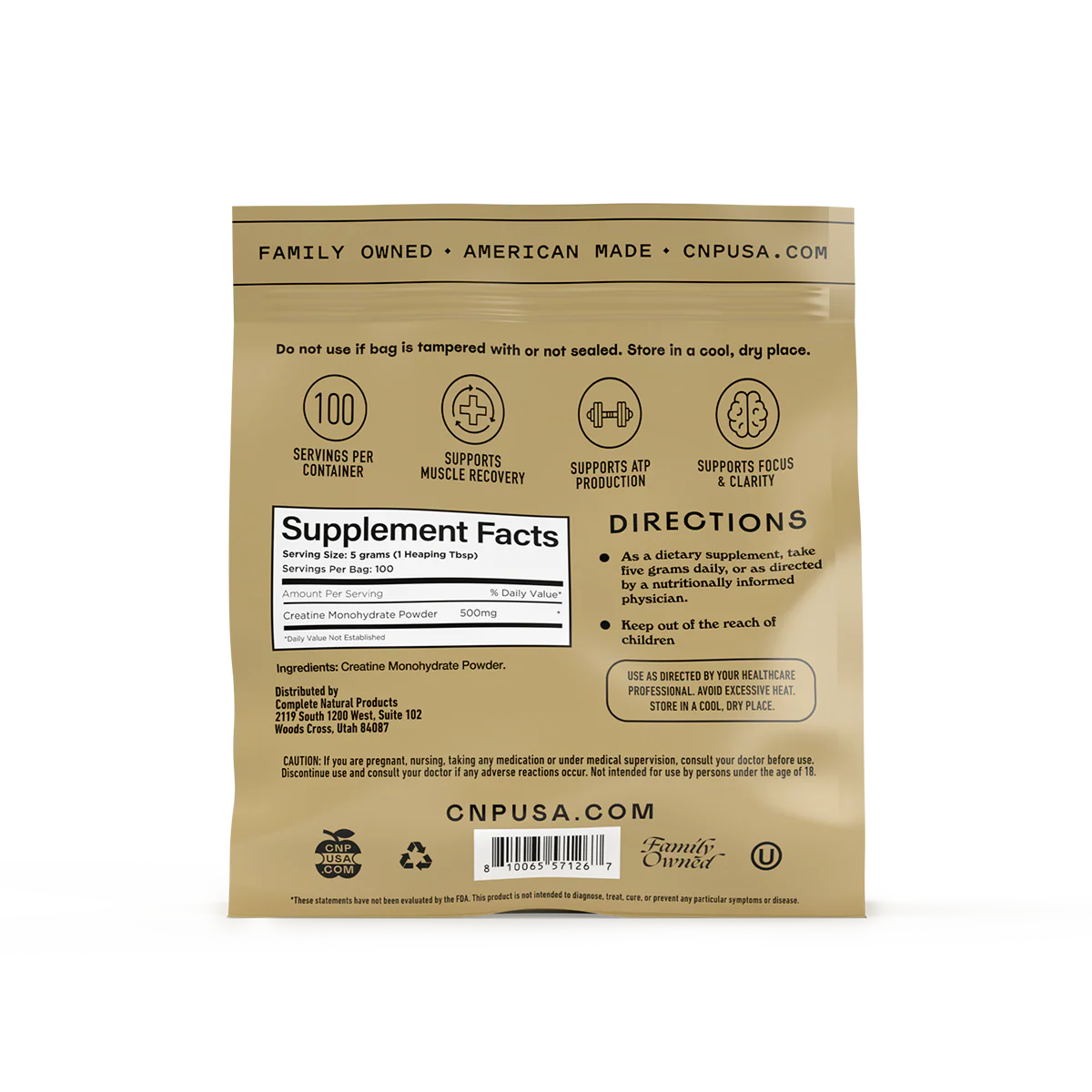 Creatine Monohydrate Powder Bag - Image 3