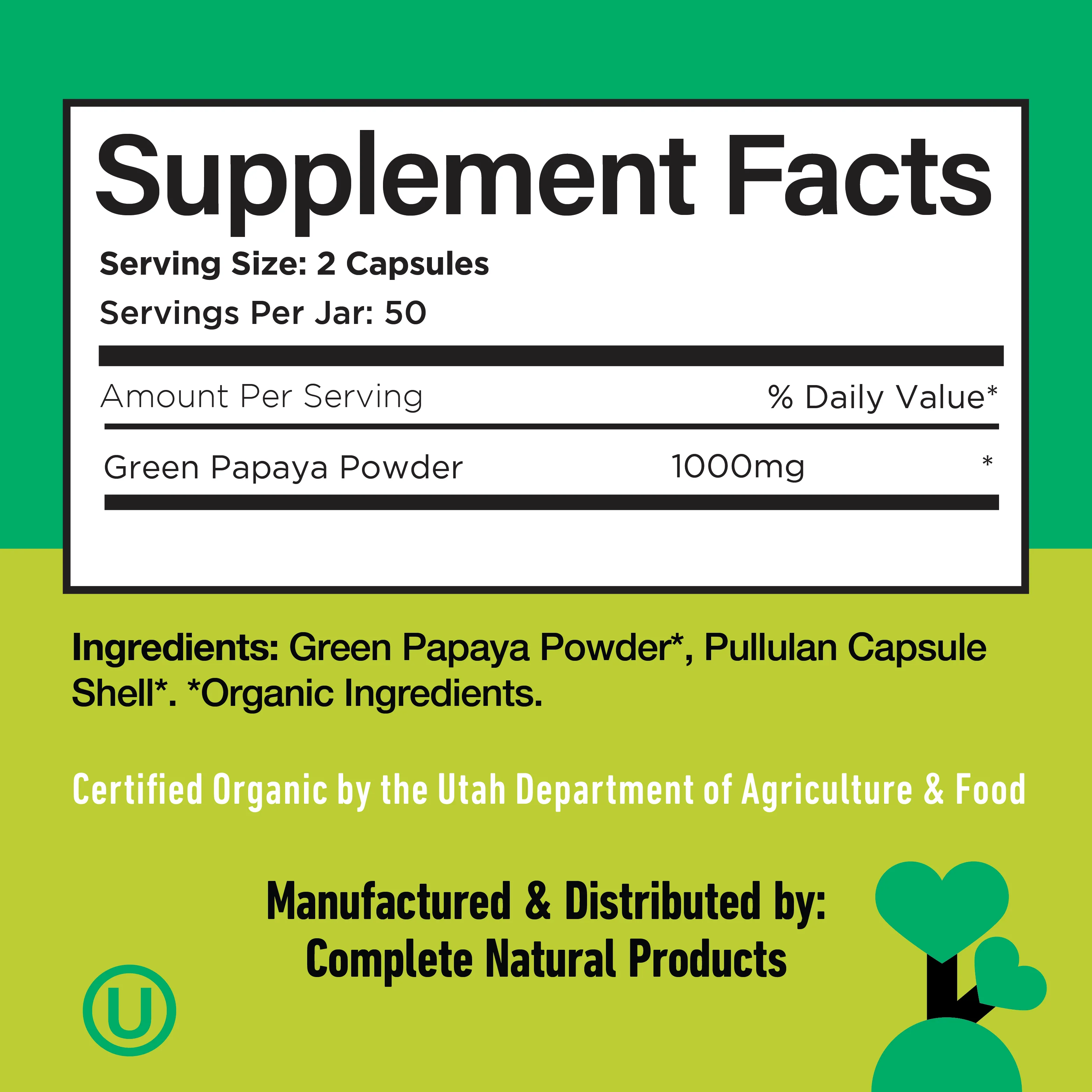 Organic Green Papaya Capsules - Image 6