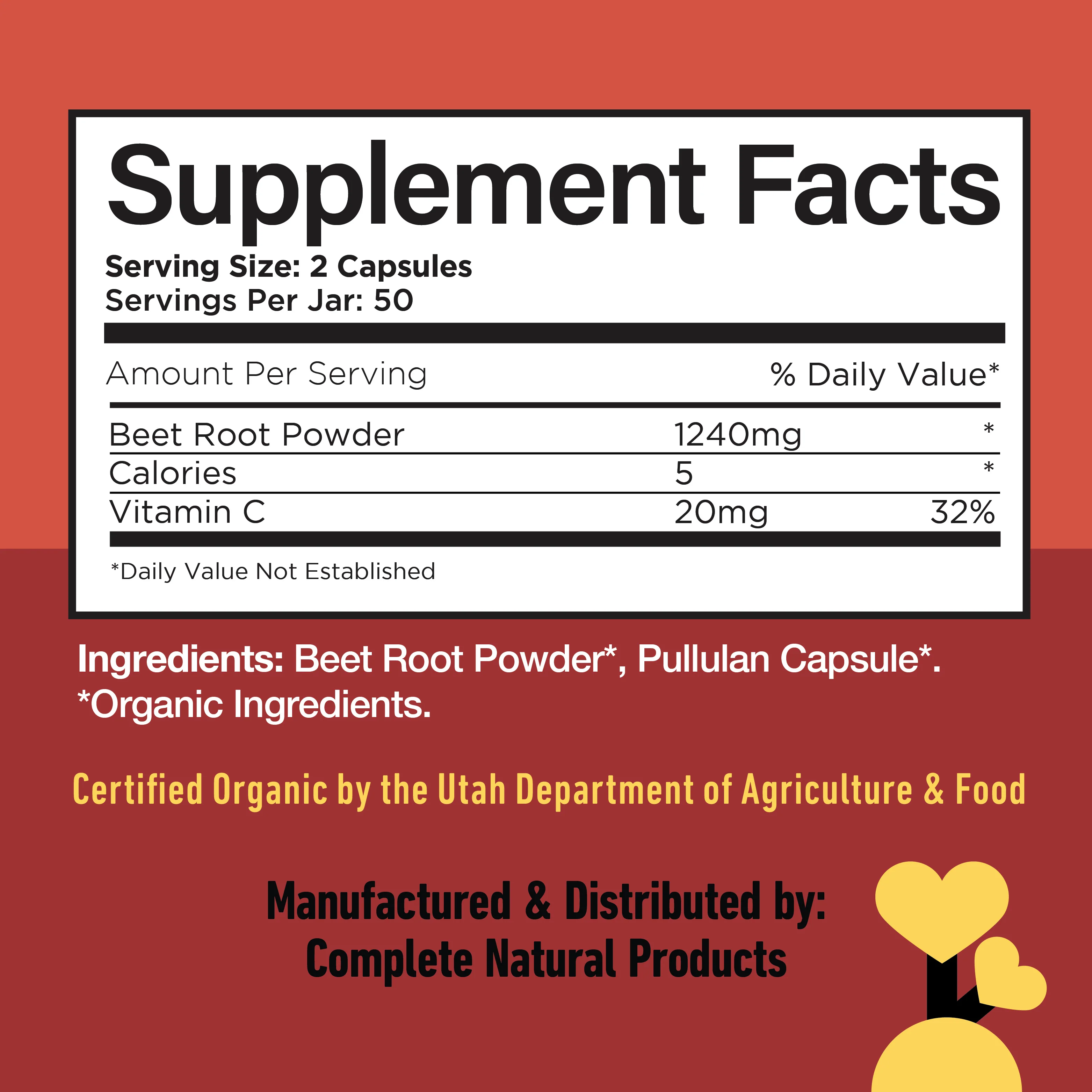 Organic Beet Root Capsules - Image 6