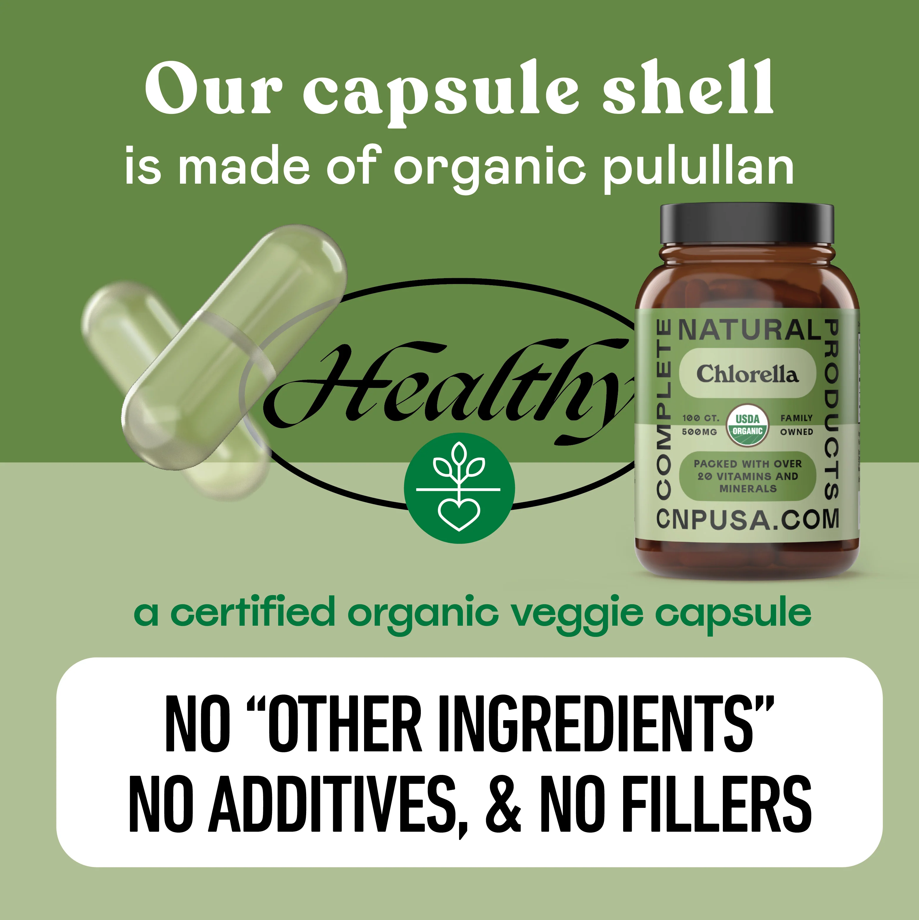 Organic Chlorella Capsules - Image 7