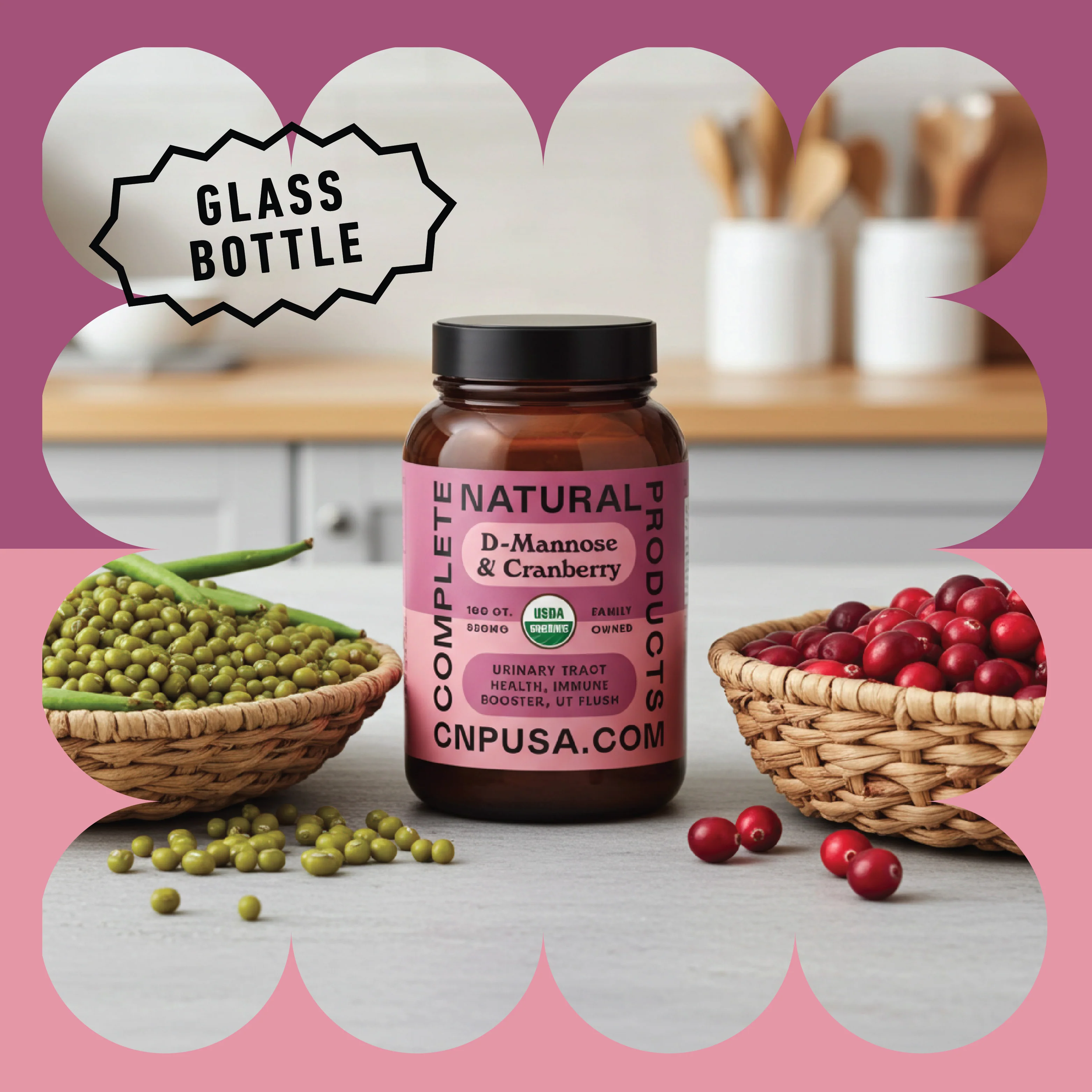 Organic D-Mannose & Cranberry Capsules - Image 4