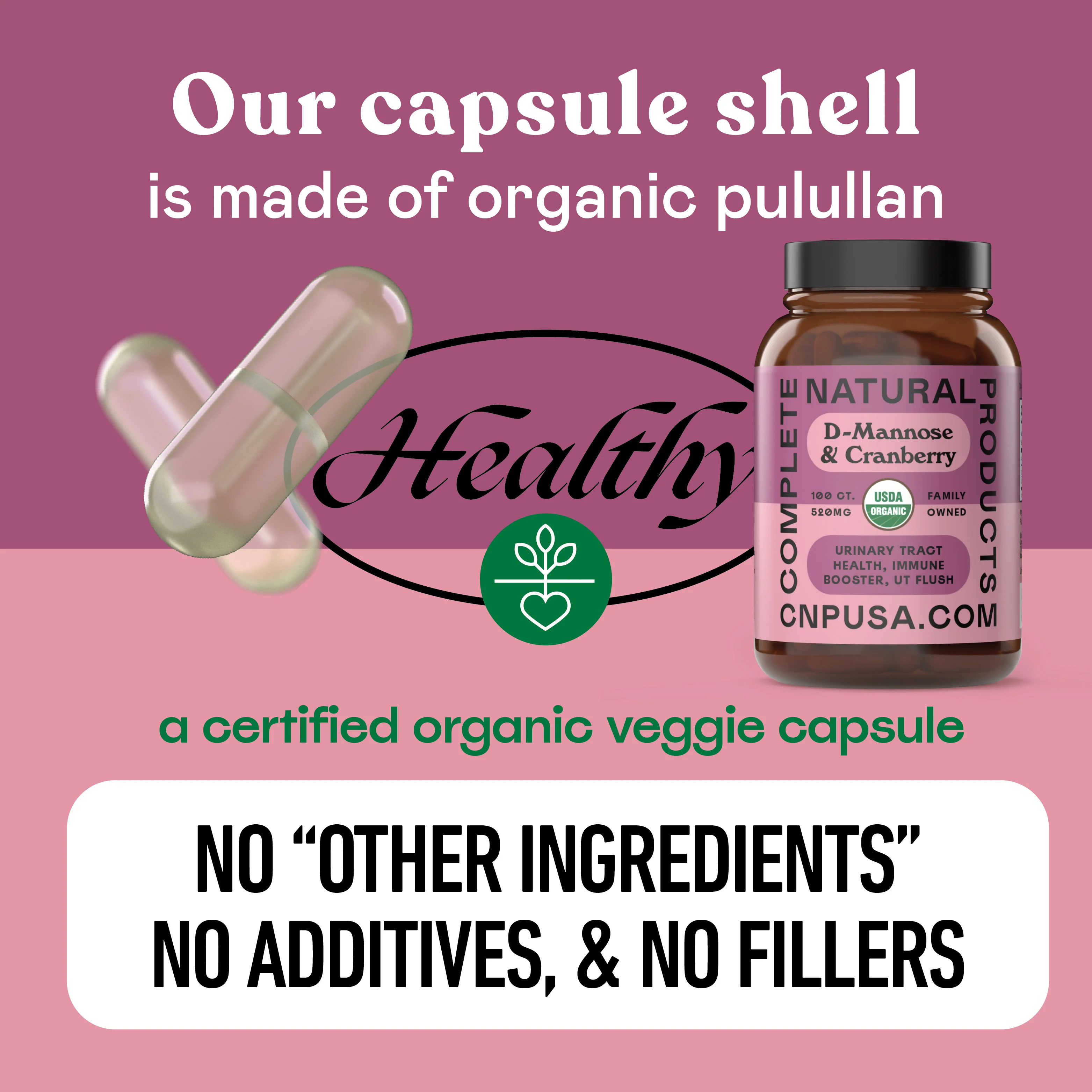 Organic D-Mannose & Cranberry Capsules - Image 7