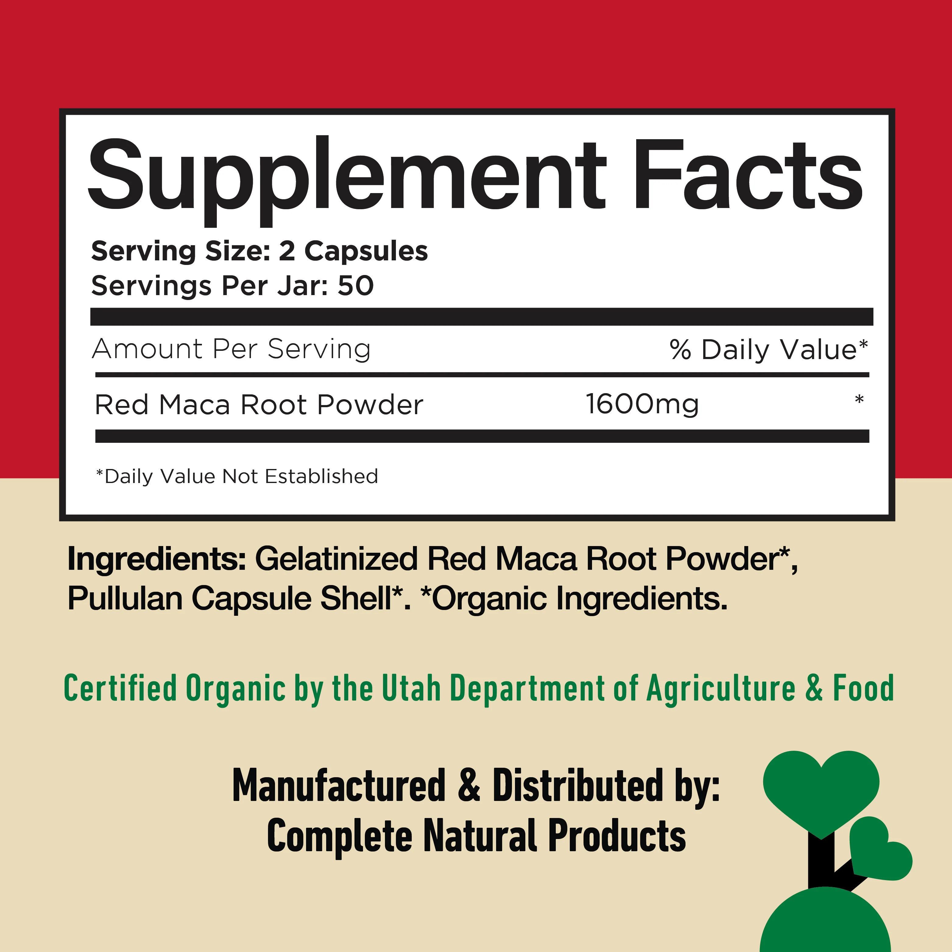 Organic Red Maca Root Capsules - Image 6