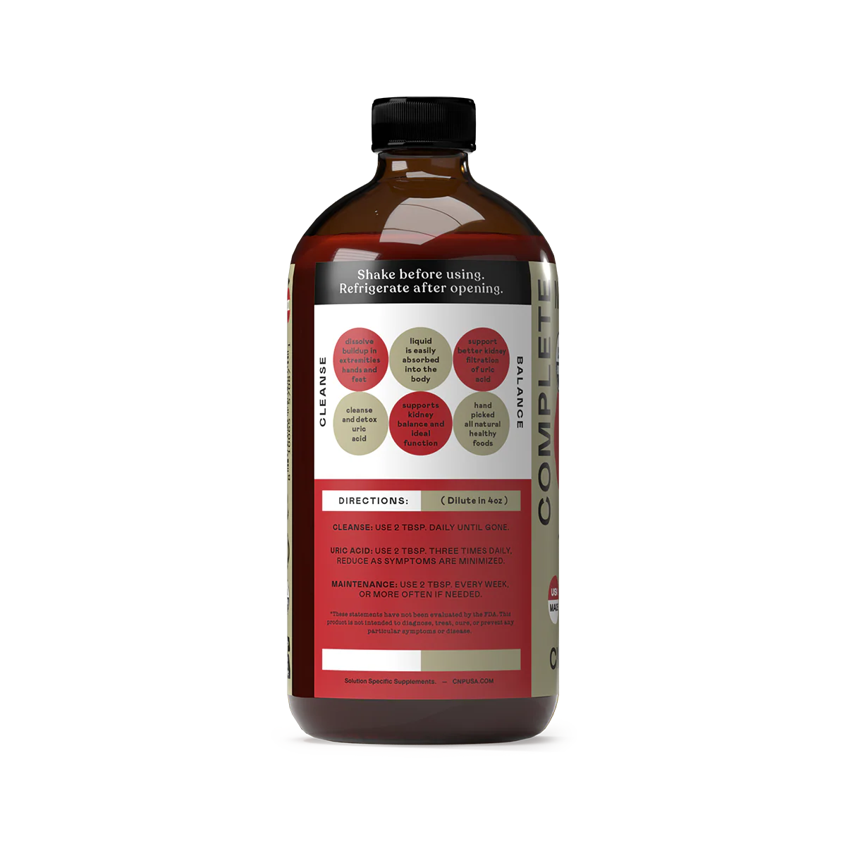 Uric Acid Complete - 16oz Glass Bottle - Image 3